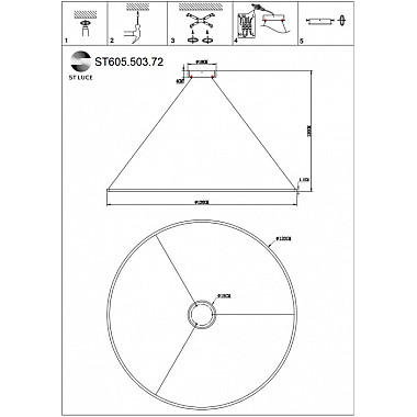 Подвесной светильник ST605.503.72