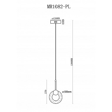 Подвесной светильник Lora MR1082-PL