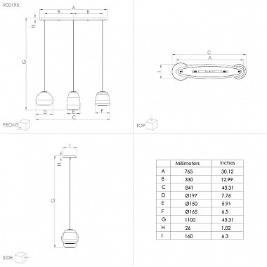 Подвесной светильник Aguilares 900195