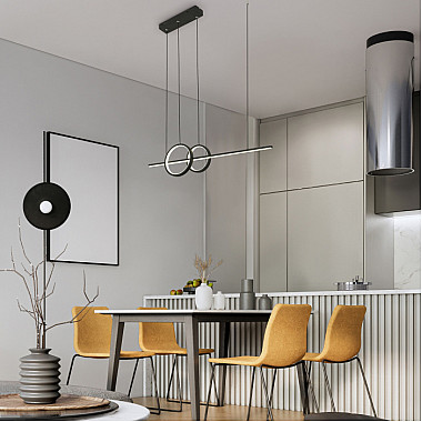 Подвесной светильник Twin 90265/1 черный