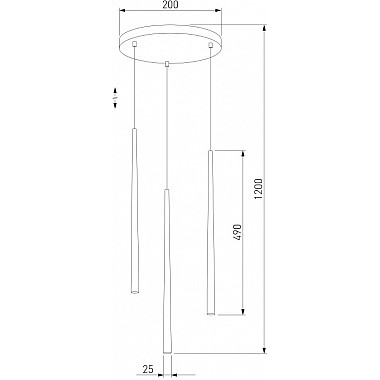 Подвесной светильник Piano 6421 Piano Gold