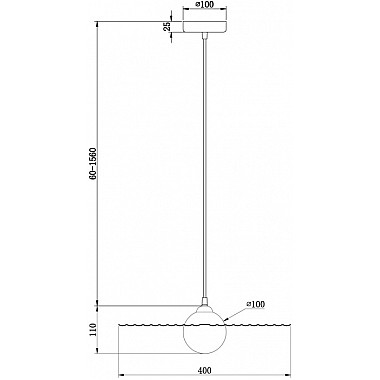 Подвесной светильник Jovian FR5390PL-01B