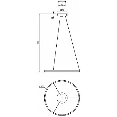 Подвесной светильник Void 10254/1LED Black APP