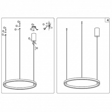 Подвесной светодиодный светильник Kink Light Тор 08212,19(3000K)
