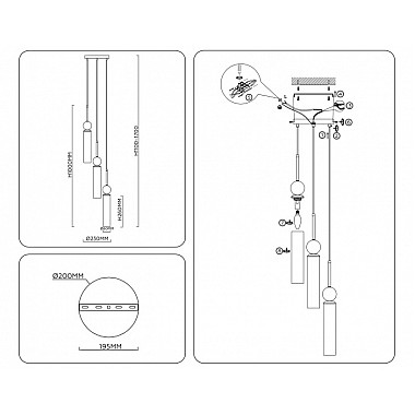 Подвесной светильник High Light LH53257