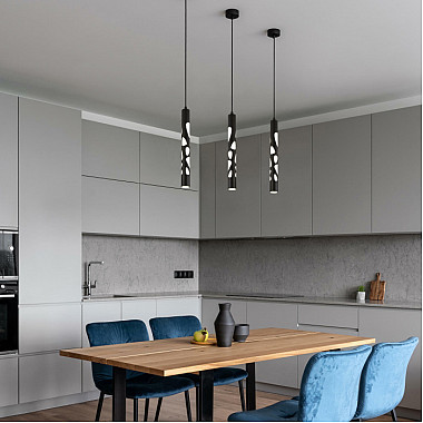 Подвесной светильник DLR037 12W 4200K DLR037 12W 4200K черный матовый