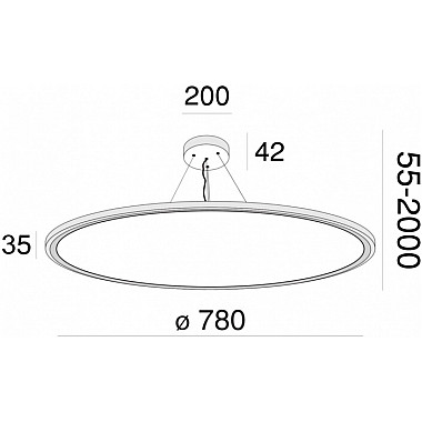 Подвесной светильник Cosmos MOD057PL-L78W4K