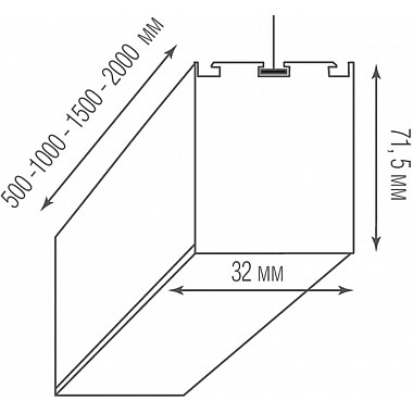 Подвесной светильник Led line uni DL18515S150WW30L5