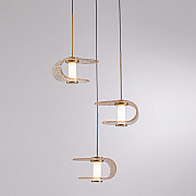 Подвесной светильник MD24020901 MD24020901-3A gold/cognac
