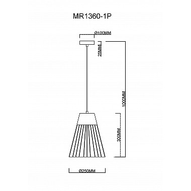 Подвесной светильник Hill MR1360-1P