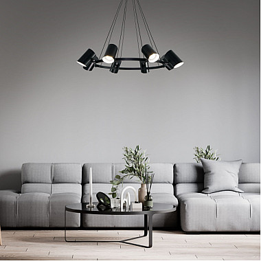 Подвесной светильник Splay 70147/8 черный Smart