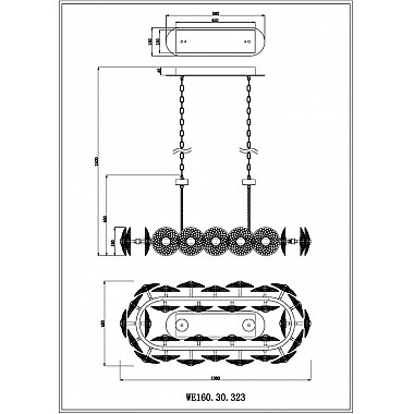 Подвесной светильник Pamela WE160.30.323