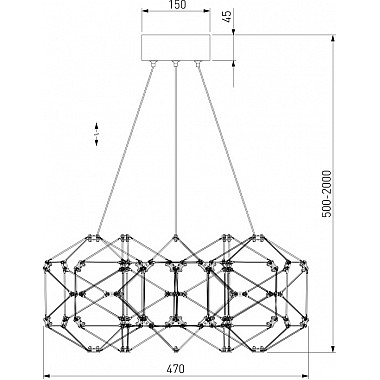 Подвесной светильник Uma 90369/5 медь