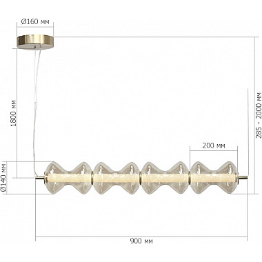 Подвесной светильник Spine SL6136.223.01
