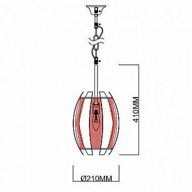 Подвесной светильник Rivoli Diverto 4035-201 Б0044556