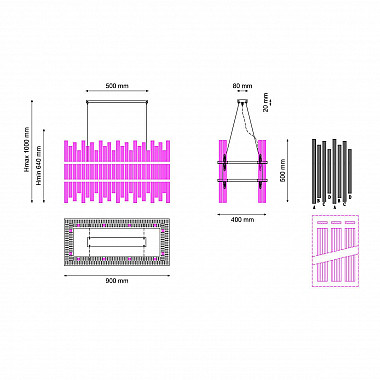 Подвесной светильник Lucia Tucci Rumba 1073.36 Chrome