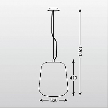 Подвесной светильник Zumaline Vidro OYD-10063B-SP1-SMOKEY