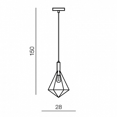 Подвесной светильник Azzardo Diamond 1 AZ2140