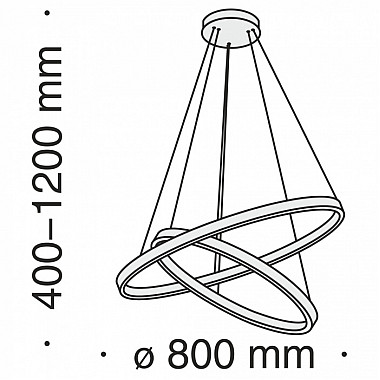 Подвесной светильник Rim MOD058PL-L74BS4K