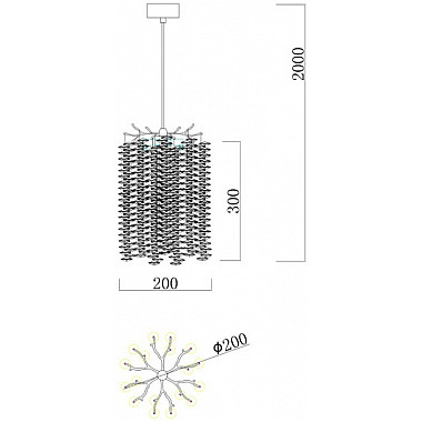 Подвесной светильник Шанти 07871-20D,33