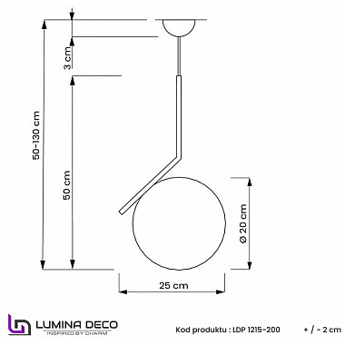 Подвесной светильник LDP 1215-200 WT+MD