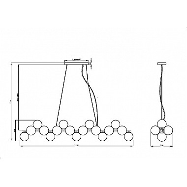 Подвесной светильник Dallas MOD547PL-25BS