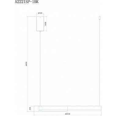 Подвесной светильник Veritate A2221SP-1BR