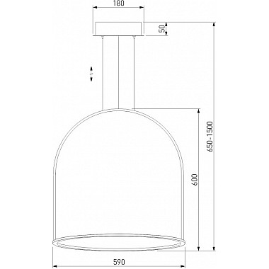 Подвесной светильник Over 90323/1 белый