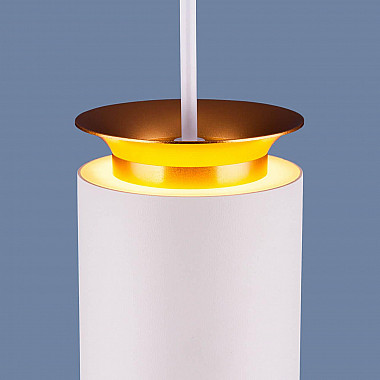 Подвесной светодиодный светильник Elektrostandard DLS021 9+4W 4200К белый матовый/золото 4690389144271