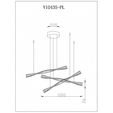 Подвесной светильник Asti V10435-PL