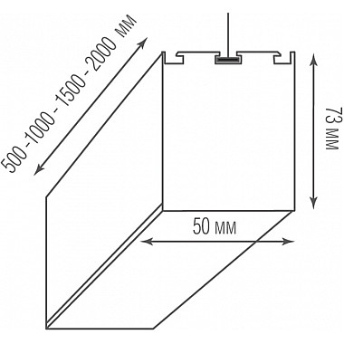 Подвесной светильник Led line uni DL18516S200WW60L3