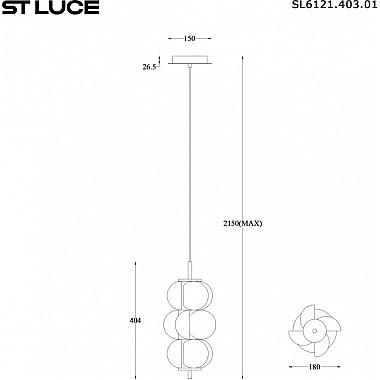 Подвесной светильник Talisman SL6121.403.01
