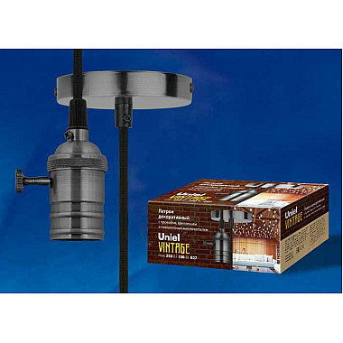 Подвесной светильник Uniel DLC-V-S24K/E27 TS/1M/BL Pearl Black UL-00004501