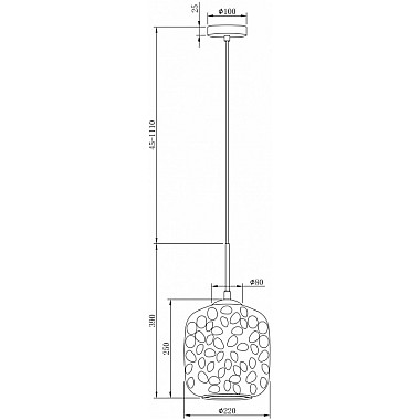 Подвесной светильник Dolce MOD001PL-01CFL