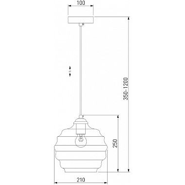 Подвесной светильник Ice 50239/1 дымчатый