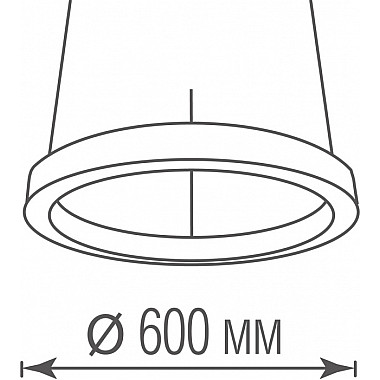 Подвесной светильник Aura DL600S54WW Black