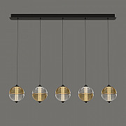 Подвесной светильник MD24022079 MD24022079-5B black/amber
