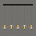Подвесной светильник MD24022079 MD24022079-5B black/amber