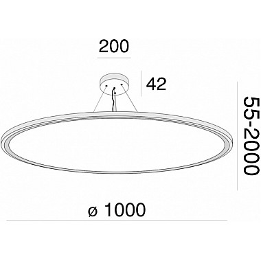 Подвесной светильник Cosmos MOD057PL-L96W4K