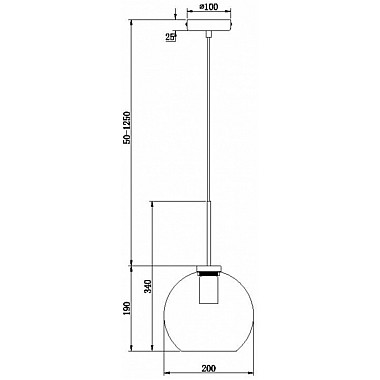 Подвесной светильник Bravis FR8002PL-01BS