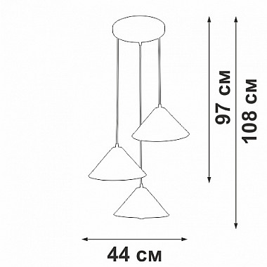 Подвесной светильник V3093-1/3S