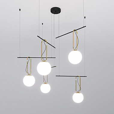 Подвесной светильник Riche 70143/5 черный Smart