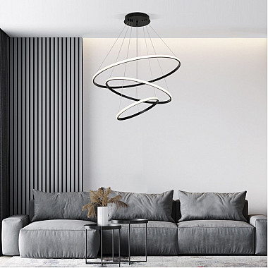 Подвесной светильник Collars 90264/3 черный