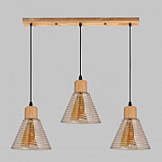 Подвесной светильник MD.5870-3-P-WOOD+BK