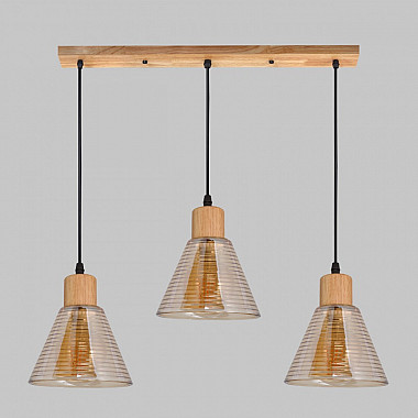 Подвесной светильник MD.5870-3-P-WOOD+BK