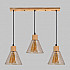 Подвесной светильник MD.5870-3-P-WOOD+BK