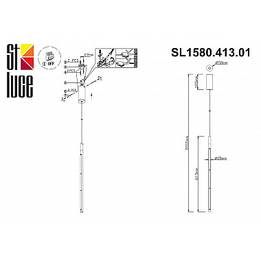 Подвесной светодиодный светильник ST Luce Ralio SL1580.413.01