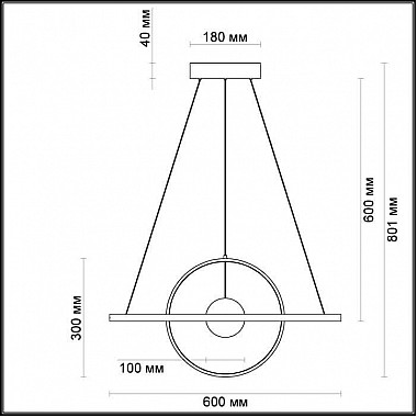 Подвесной светодиодный светильник Odeon Light Lond 4031/40L