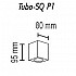Потолочный светильник TopDecor Tubo8 SQ P1 18