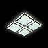 Потолочный светодиодный светильник Ambrella light Orbital Crystal Sand FS1888 WH/SD 144W 4200K D520*